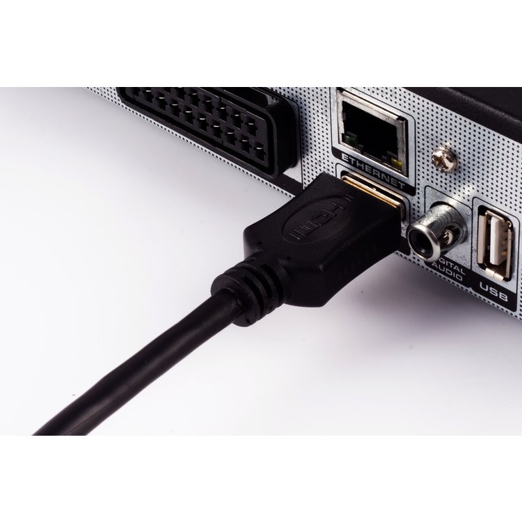 HDMI A-Stecker auf HDMI A-Stecker OD6mm verg, 1m