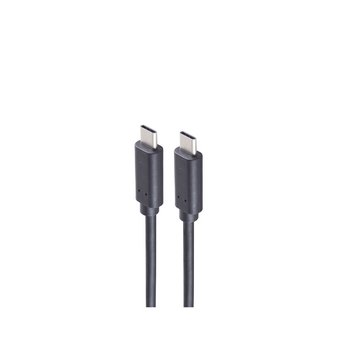 USB Kabel 3.2 USB Typ C Stecker auf USB Typ C Stecker, Gen 2x2 schwarz, 1m