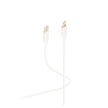 Flexline®--USB Lade Kabel, USB-C® Stecker auf 8-pin Stecker, PD, weiß, 1,5m
