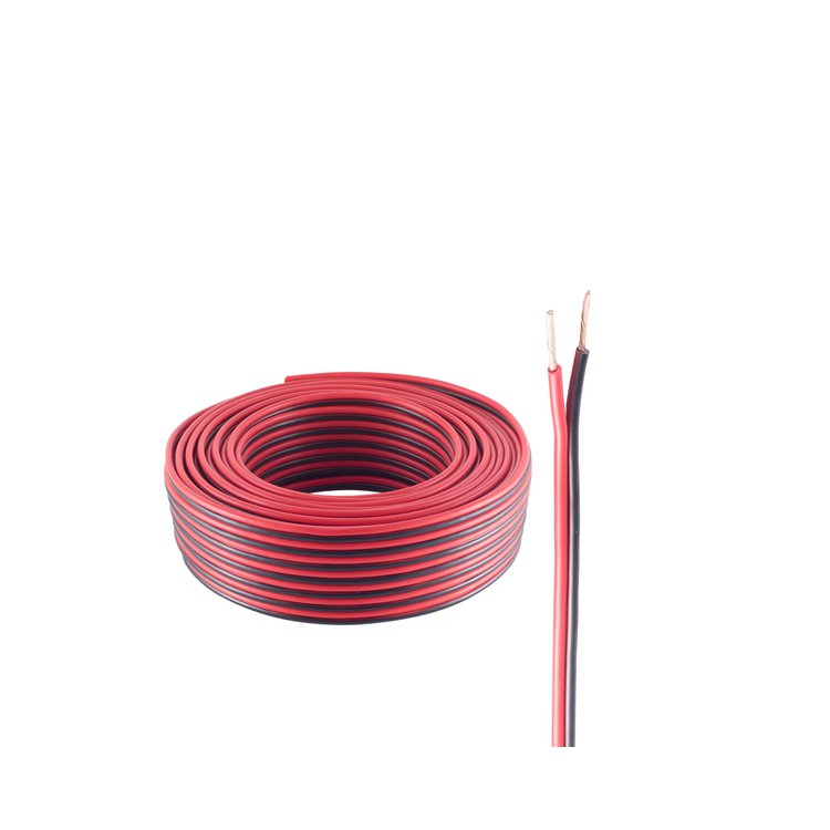 LS-Kabel 0,75mm² 24x0,2 CCA rot/schwarz 25m
