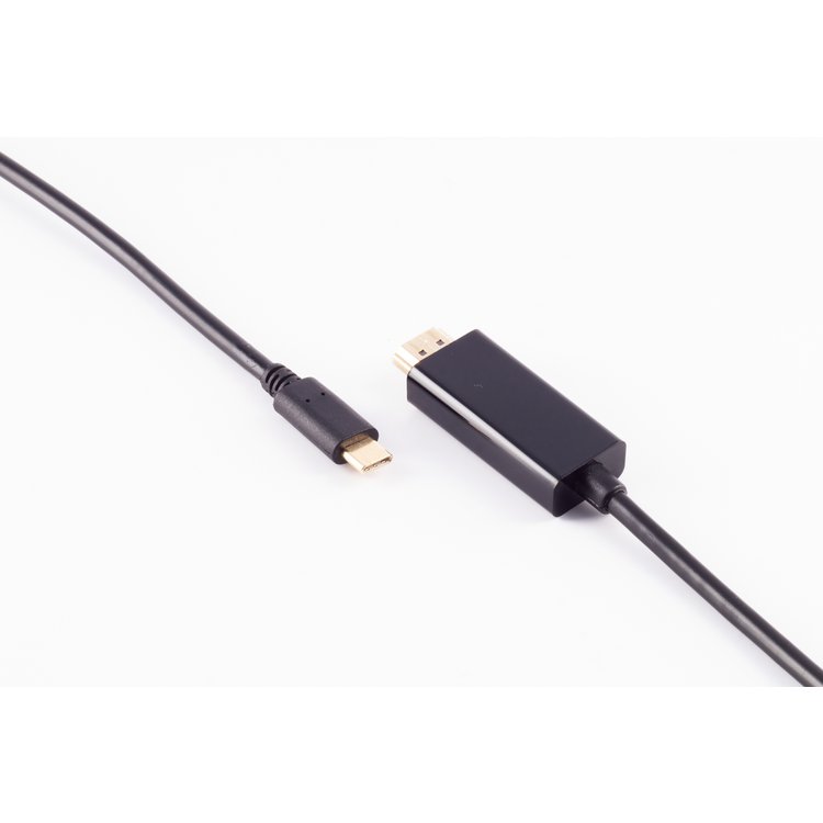 HDMI A Stecker/ USB 3.1 C Stecker, 4K schwarz 1.8m