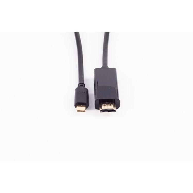 HDMI A Stecker/ USB 3.1 C Stecker, 4K schwarz 1.8m