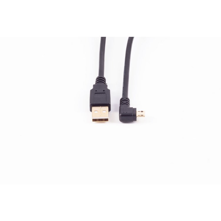 USB A - Micro B Stecker 90° Winkel rechts 1m