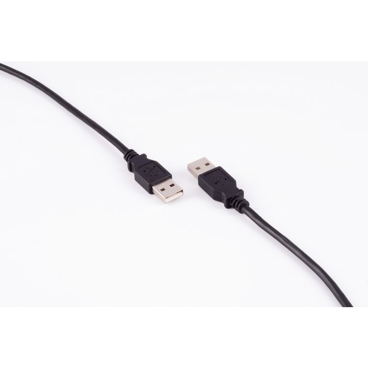 USB High Speed 2.0 Kabel, A/A Stecker, USB 2.0, schwarz, 0,5m