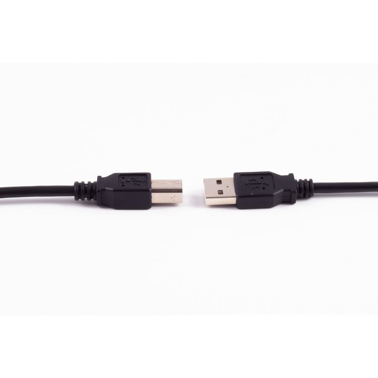 USB High Speed 2.0 Kabel, A/B Stecker, USB 2.0, schwarz, 1,8m