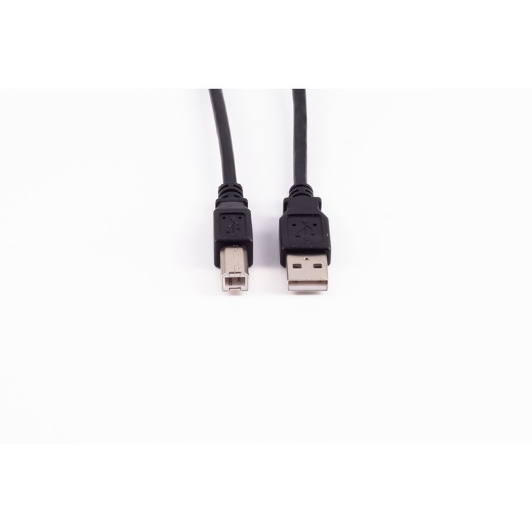 USB High Speed 2.0 Kabel, A/B Stecker, USB 2.0, schwarz, 0,5m