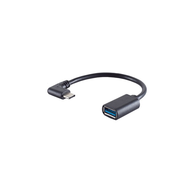 Adapter, USB 3.0 Typ C Stecker/ USB A Buchse, 90°