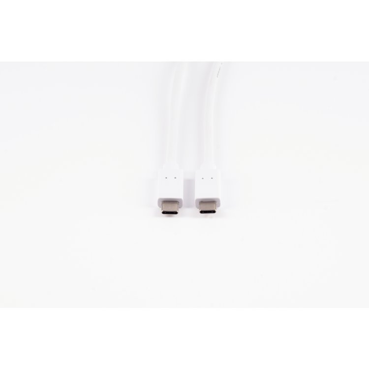 USB Kabel 3.1 C Stecker -USB 3.1 C Stecker weiß 1m