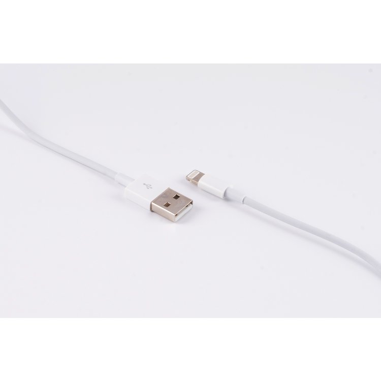 USB Lade-Sync Kabel, USB A Stecker auf 8-Pin Stecker, 2.0, weiß, 4,0m