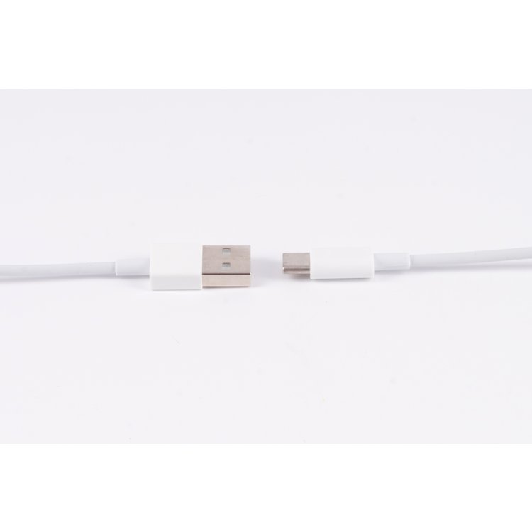 USB Lade-Sync Kabel, USB A Stecker auf USB-C Stecker, 2.0, ABS, weiß, 2,0m