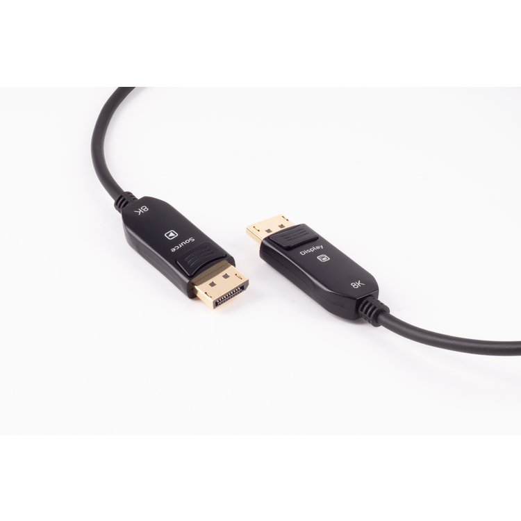Displayportkabel-Optisches DisplayPort Kabel, Rev1, 8K, 50m