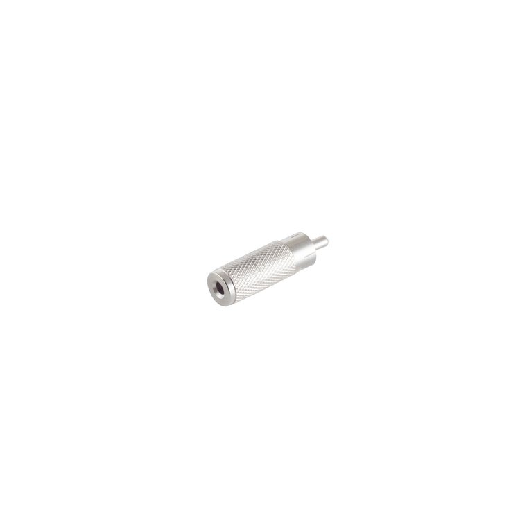 Cinchstecker auf Klinkenkupplung  Mono 3,5mm, Metall