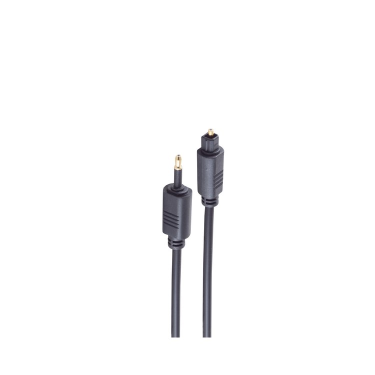 LWL-Kabel 4mm, Toslink-St./3,5mm Opti-St. 1,5m
