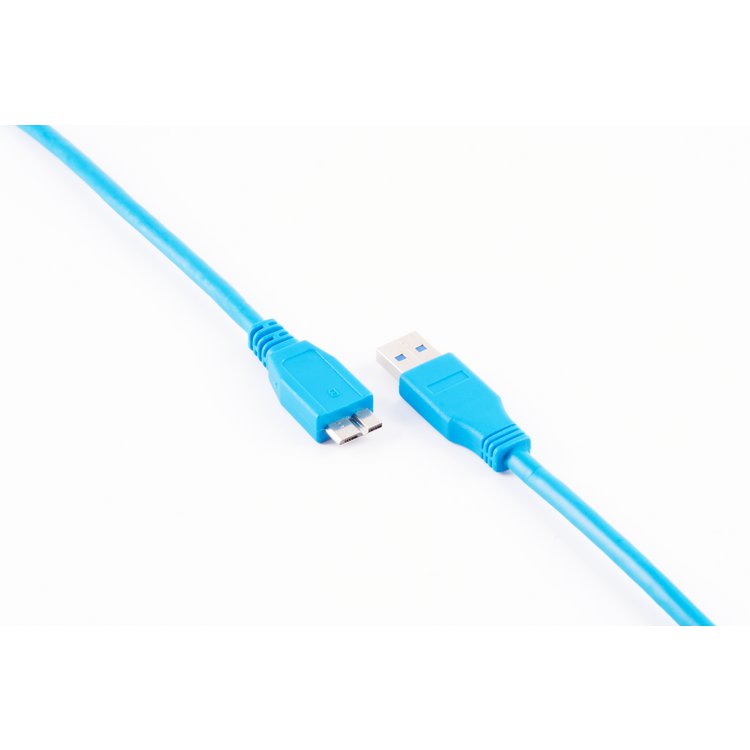 Micro-USB Kabel USB-A-St./USB-B-St. 3.0 blau 3m