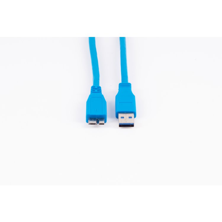 Micro-USB Kabel USB-A-St./USB-B-St. 3.0 blau 1m