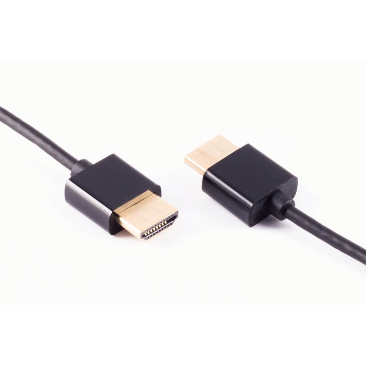 HDMI A-Stecker / HDMI A-Stecker extra dünn 2m