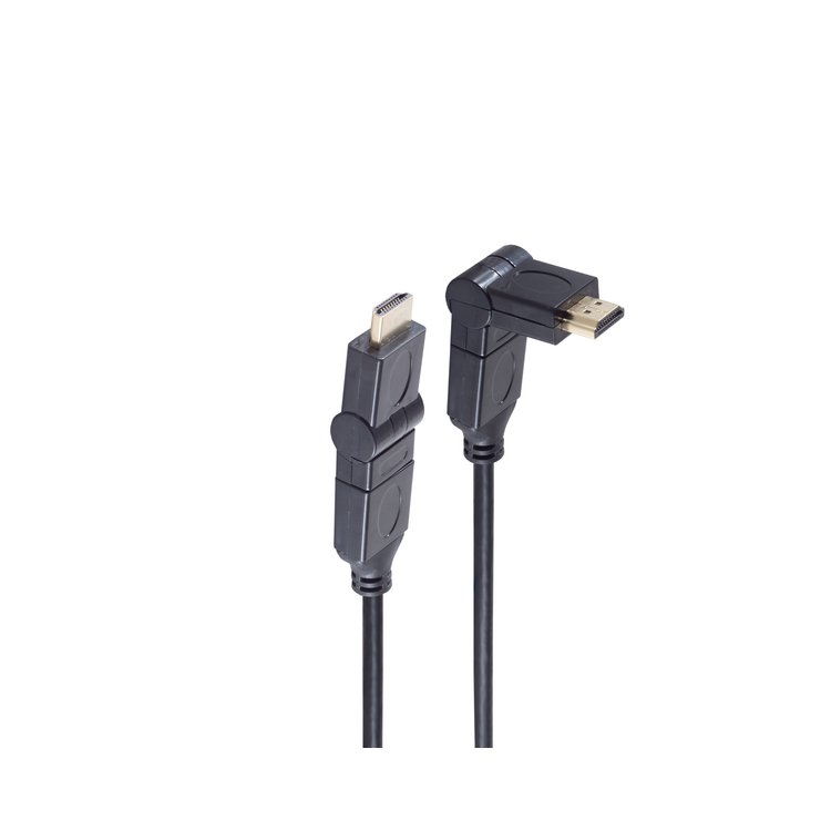 HDMI A-Stecker/HDMI A-Stecker winkelbar HEAC 3m