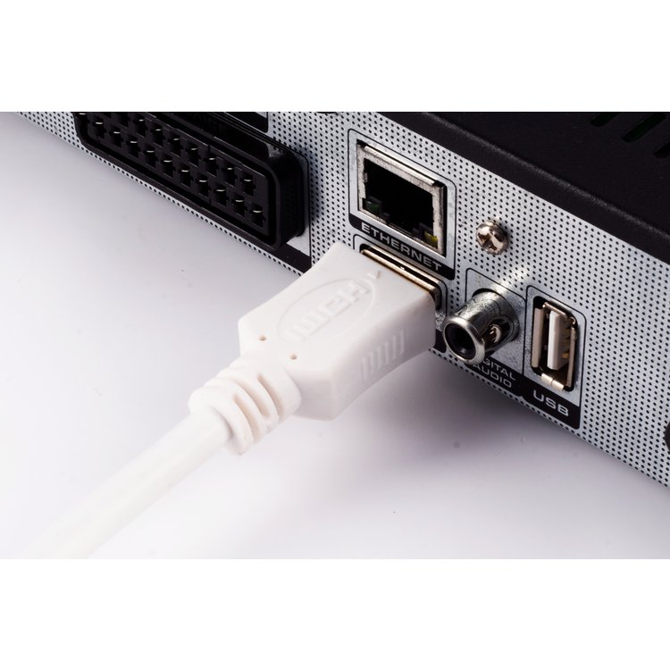HDMI A-Stecker/HDMI A-Stecker verg. HEAC weiß 10m
