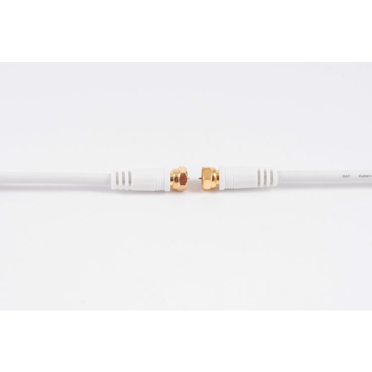 SAT-Kabel, Ferrit, vergoldet, 4-Fach >110 dB 5m