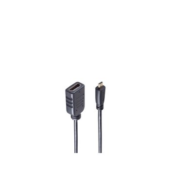 Adapter, Micro HDMI Stecker auf HDMI-A Buchse, sch