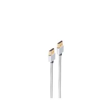 HDMI Kabel, Stainless Steel, Silber, 1,8m