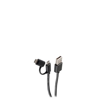 USB Lade-Sync Kabel 2in1,Micro + 8-PIN St., 1m