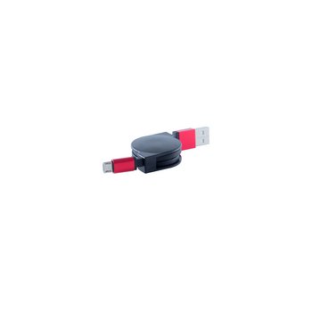USB-Ladekabel A Stecker / USB Micro B Spule 0,8m