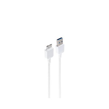 USB-A St. 3.0 / USB-B Micro Galaxy weiß 1m