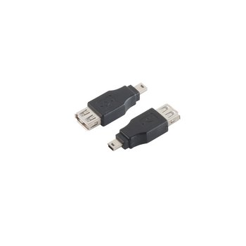 USB Adapter 2.0 A Kupplung / Mini USB A 5P Stecker