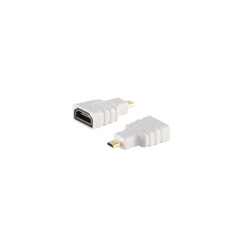 Adapter HDMI-A Buchse / HDMI-D Stecker micro, weiß