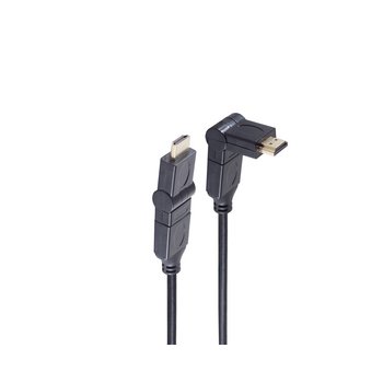 HDMI A-Stecker/HDMI A-Stecker winkelbar HEAC 2m